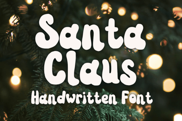 Santa Claus Font Poster 1