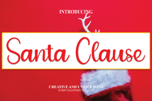 Santa Clause Font Poster 1