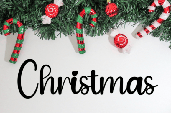 Santa Clause Font Poster 2