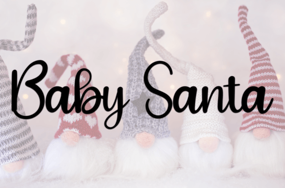 Santa Clause Font Poster 3