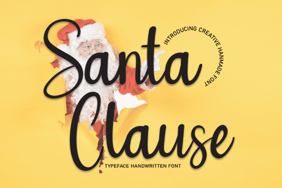 Santa Clause Font Poster 1