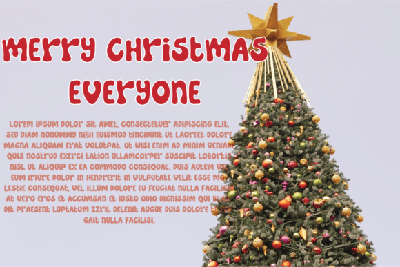 Santa Shining Font Poster 3