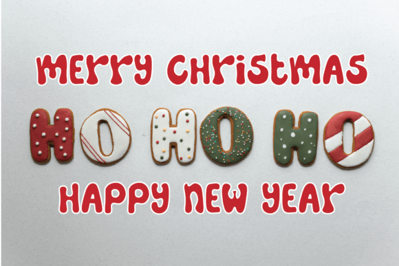 Santa Shining Font Poster 4