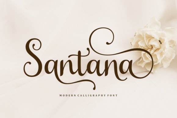 Santana Font Poster 1