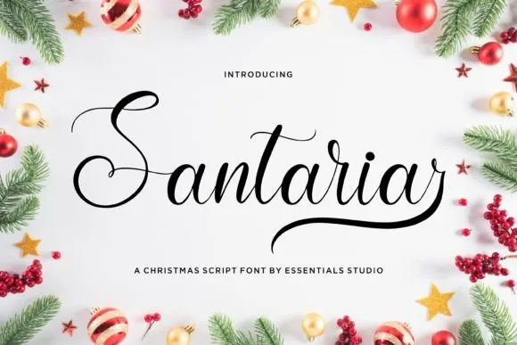 Santaria Font Santaria Font Poster 1