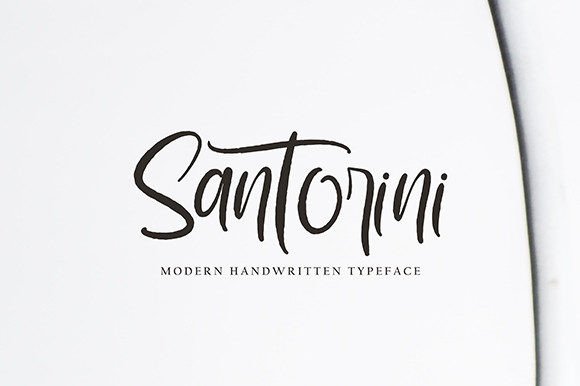 Santorini Font Poster 1