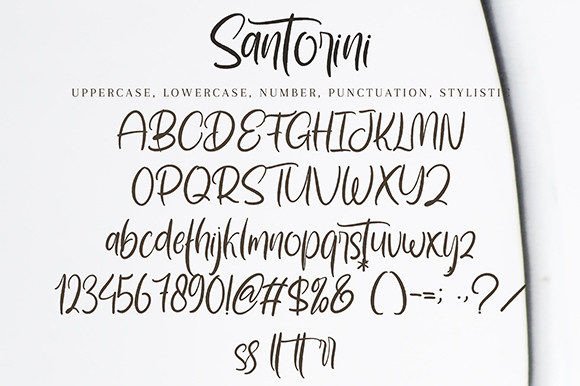 Santorini Font Poster 10