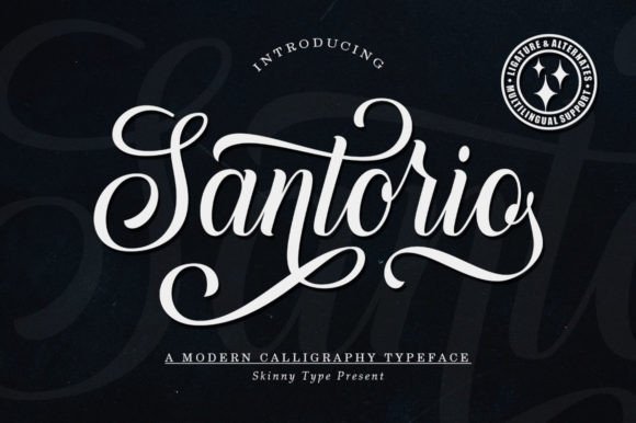 Santorio Font Poster 1
