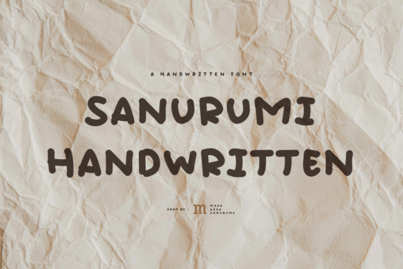 Sanurumi Handwritten Font Poster 1