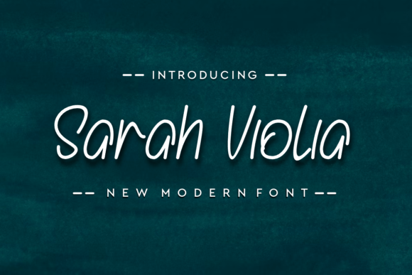 Sarah Violia Font Poster 1