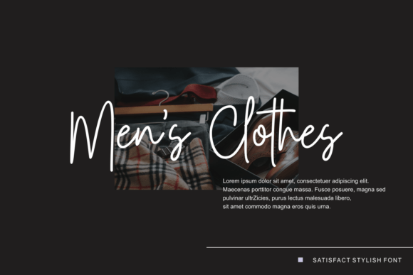 Satisfact Stylish Font Poster 3