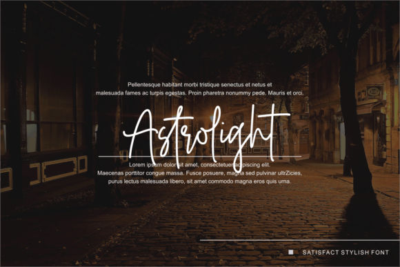 Satisfact Stylish Font Poster 5