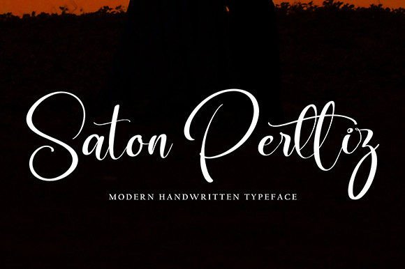 Saton Perttiz Font Poster 1