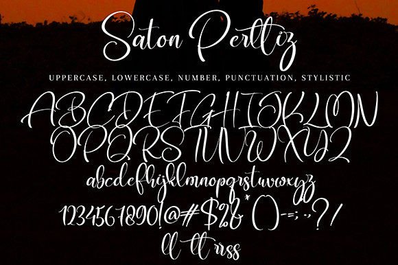 Saton Perttiz Font Poster 9