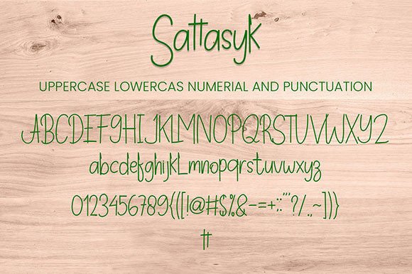 Sattasyk Font Poster 7