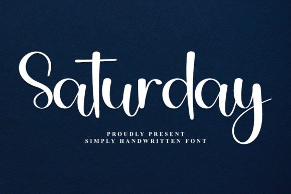 Saturday Font Poster 1