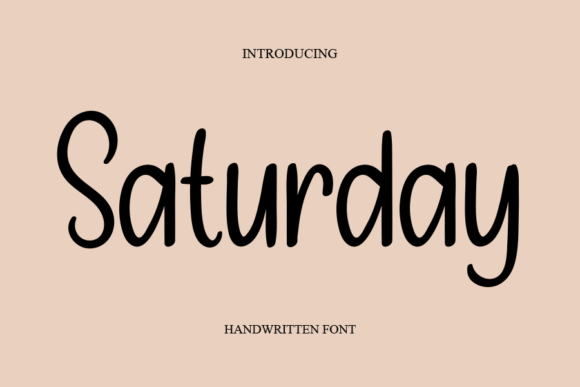 Saturday Font