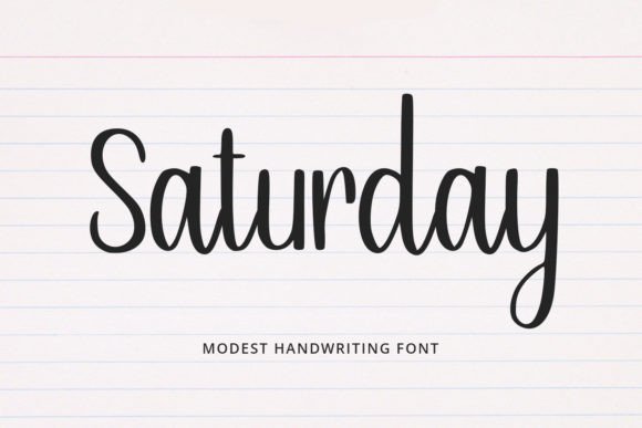 Saturday Font Poster 1