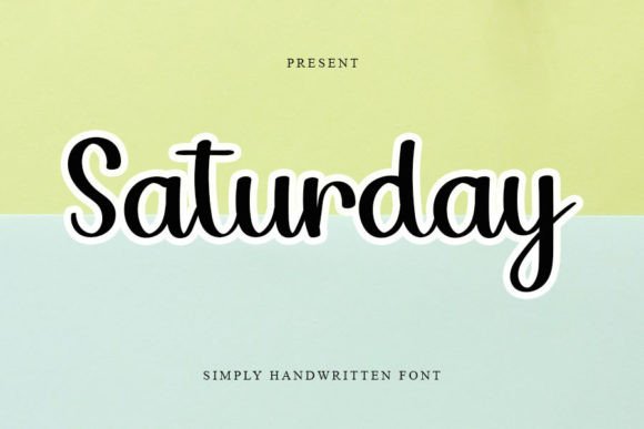 Saturday Font Poster 1