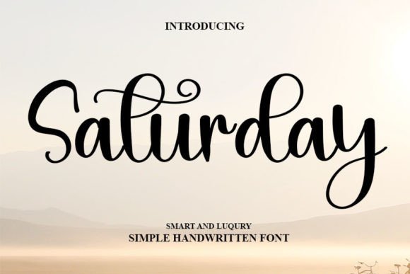 Saturday Font