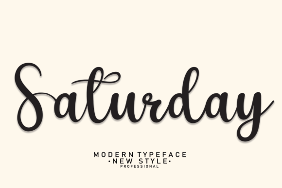 Saturday Font Poster 1