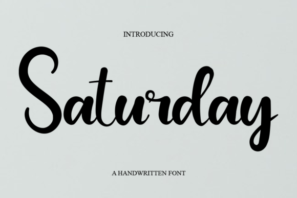 Saturday Font