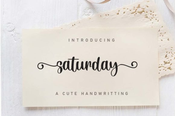 Saturday Font