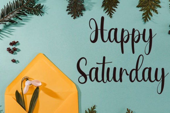Saturday Font Poster 2