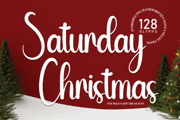 Saturday Christmas Font Poster 1
