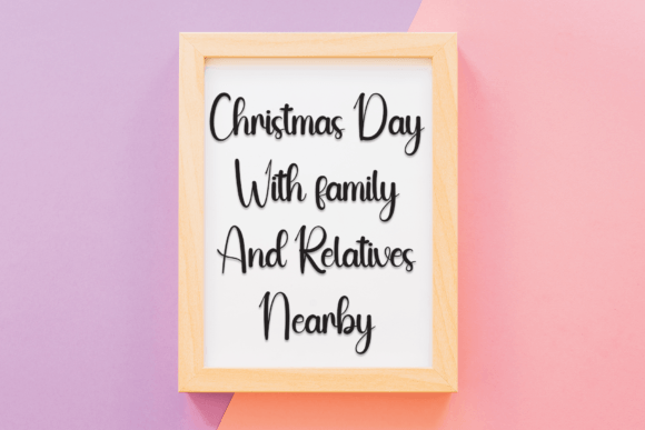 Saturday Christmas Font Poster 3