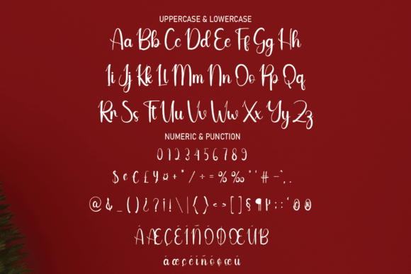 Saturday Christmas Font Poster 7