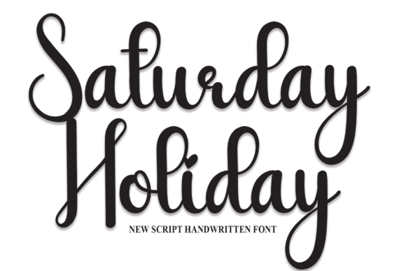 Saturday Holiday Font Poster 1