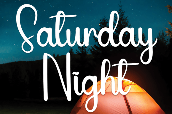 Saturday Night Font Poster 1