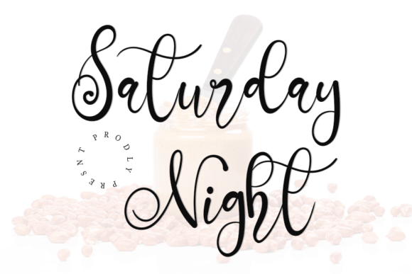 Saturday Night Font Poster 1