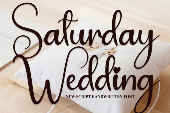 Saturday Wedding Font Poster 1