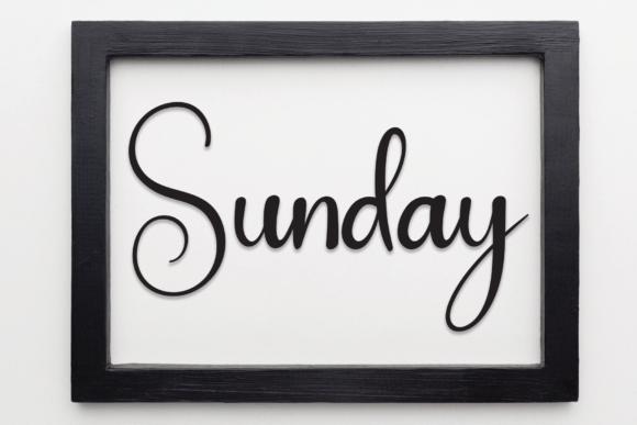 Saturday Wedding Font Poster 3