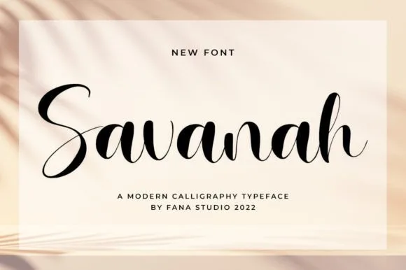 Savanah Font Savanah Font Poster 1