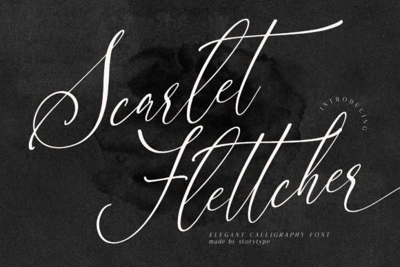 Scarlet Flettcher Font Poster 1