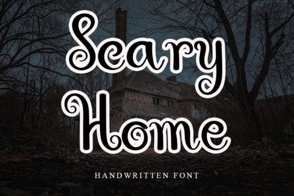 Scary Home Font Poster 1