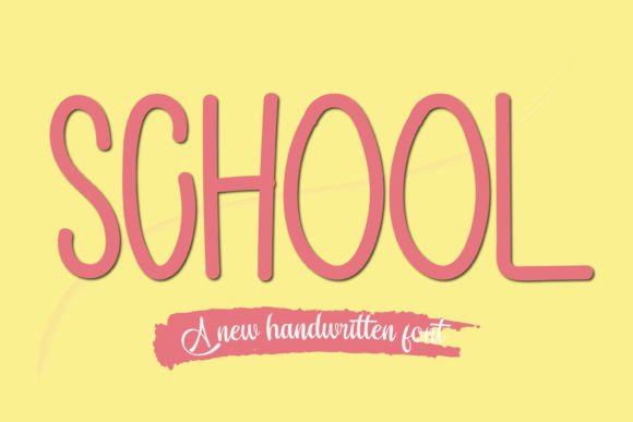 School Font Poster 1