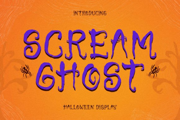 Scream Ghost Font Poster 1