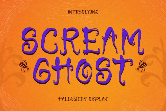 Scream Ghost Font Poster 1