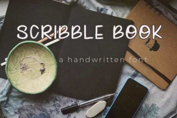 Scribble Book Font Poster 1