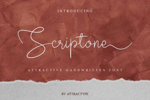 Scriptone Font Poster 1