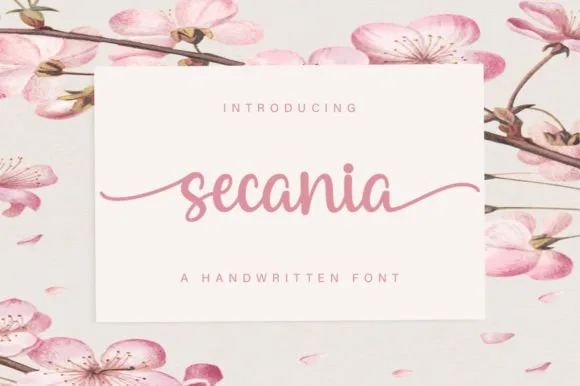 Secania Font Secania Font Poster 1