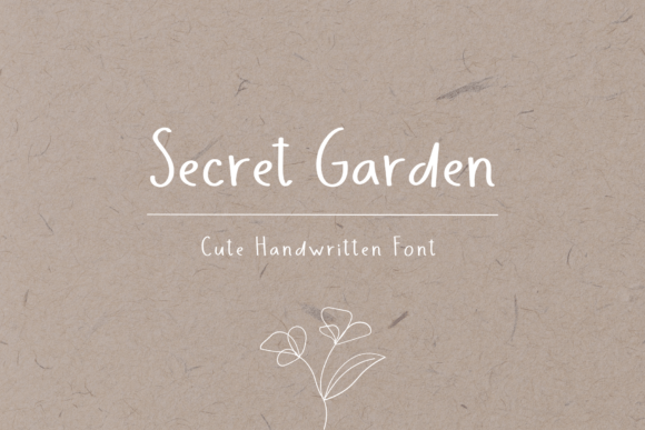 Secret Garden Font Poster 1