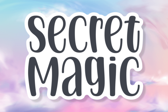 Secret Magic Font Poster 1