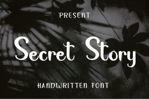 Secret Story Font Poster 1