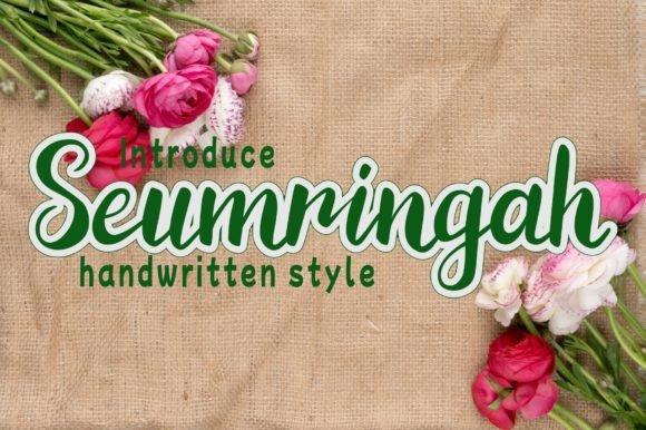 Seumringah Font Poster 1