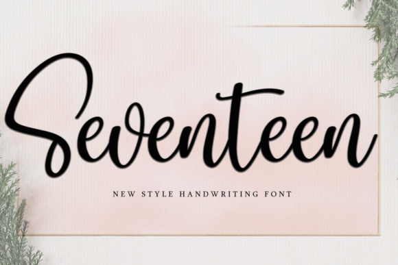Seventeen Font Seventeen Font Poster 1